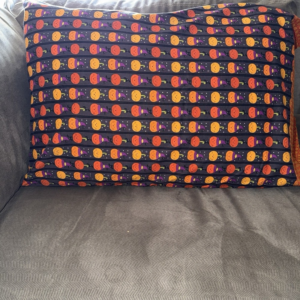 Halloween Pillowcase Standard/Queen Halloween Pumpkin – Handmade NEW